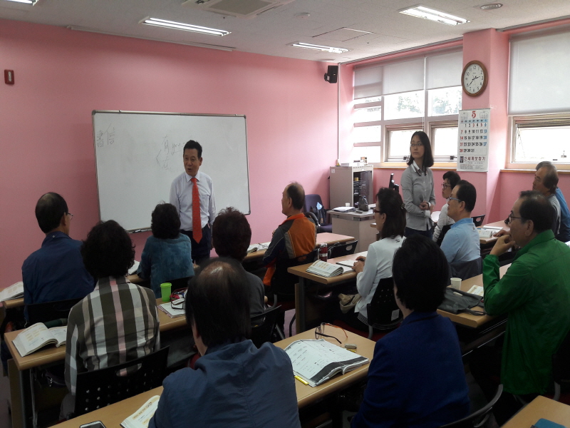  효령노인복지타운 윤장현 시장 방문