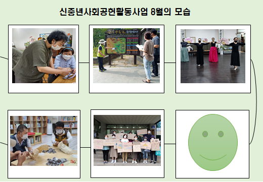  신중년사회공헌활동사업 8월 활동
