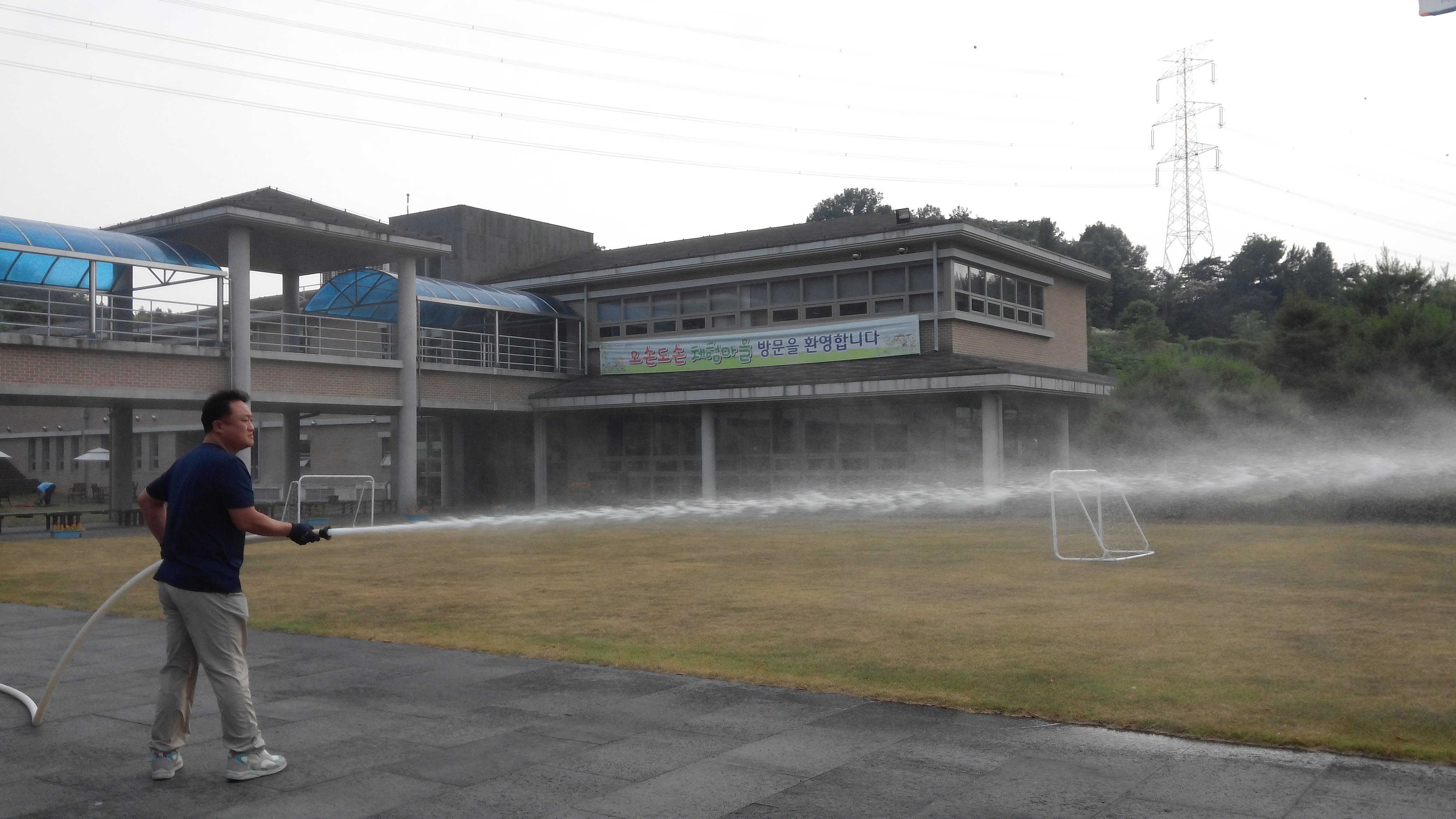  바짝 마른 잔디와 나무 구하기 작전