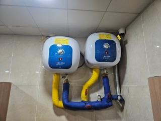  효령타운 야외 화장실 전기 온수기 설치