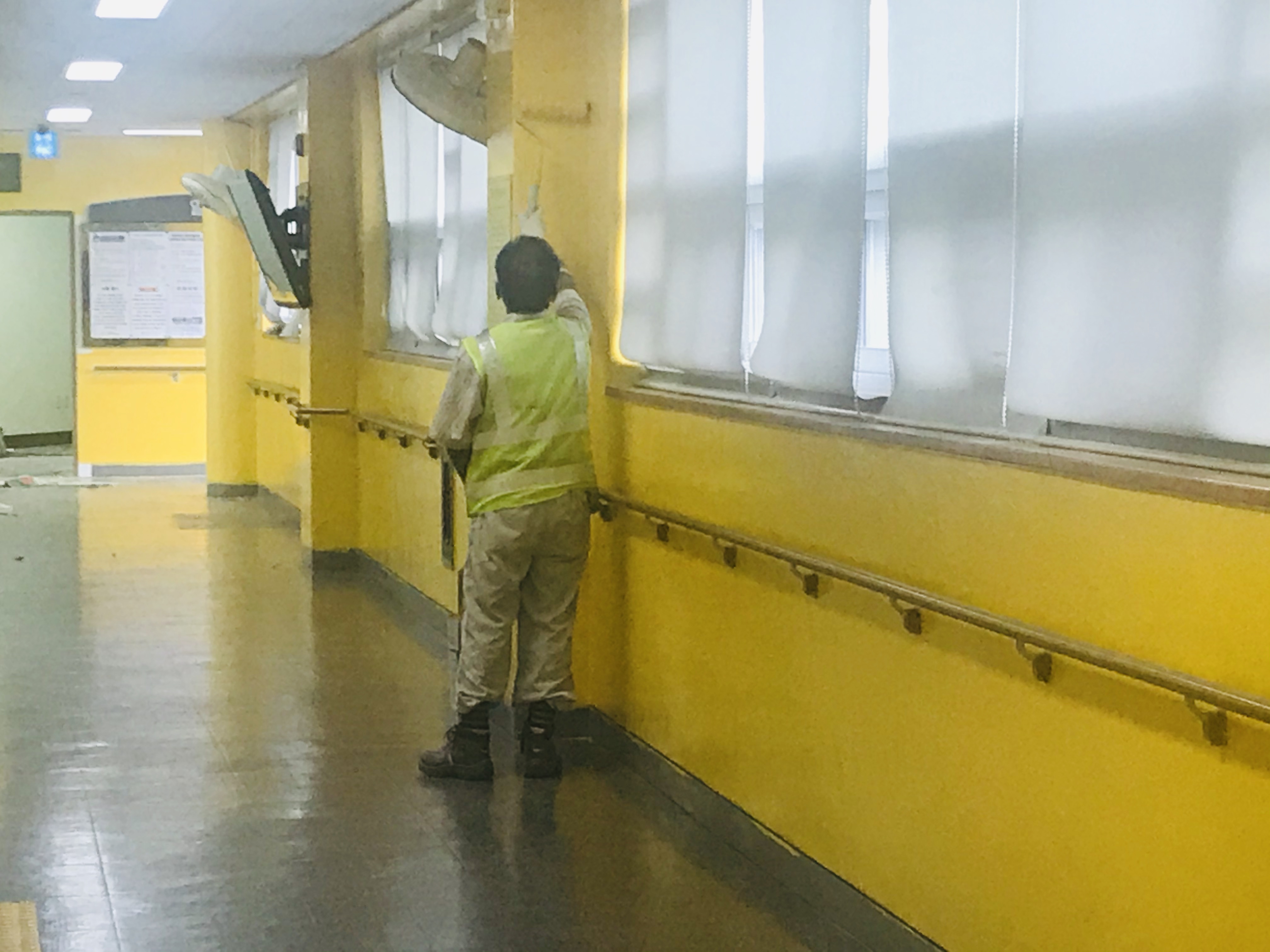  효령 타운 벽이 더  깨끗해졌어요