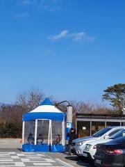  버스승강장 바람막이 설치